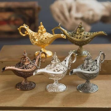 Retro Aladdin Olie Lamp Geurbrander - Decoratieve Aromathera, Verzenden, Nieuw