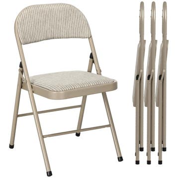 4-delige Set Klapstoelen, Draagbare Bureaustoelen, Stalen Po, Verzenden, Nieuw