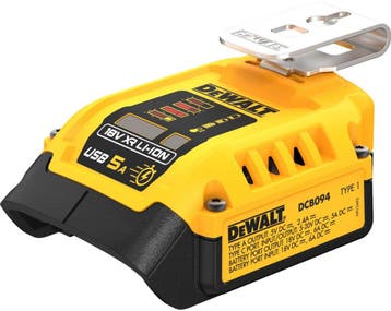 DeWalt 18V XR Serie - Adapter USB - Powerbank Functie - LED, Ophalen of Verzenden, Zo goed als nieuw, DEWALT