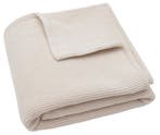 Jollein Basic Knit Oatmeal / Velvet 75 x 100 cm Wiegdeken, Verzenden, Nieuw