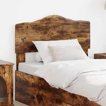 vidaXL Hoofdbord Gerookt eiken Bewerkt hout, Verzenden, Nieuw, Bruin, Hout