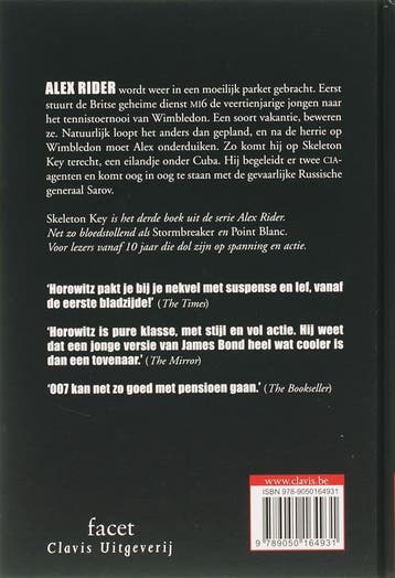 Skeleton Key / Alex Rider / 3 9789050164931 Anthony Horowitz, Boeken, Verzenden, Gelezen, Anthony Horowitz
