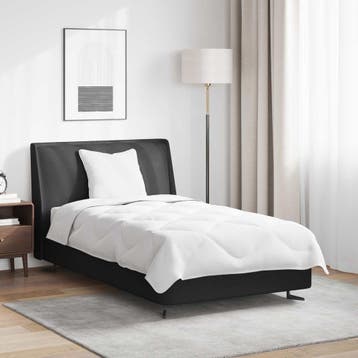 vidaXL Zomer Dekbed met kussen 2 st Wit Microvezel, Verzenden, Nieuw, Wit
