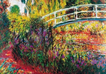 Kunstdruk Claude Monet - Le Pont Japonais 100x70cm, Verzenden, Nieuw