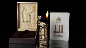 Dunill - Rare Model Engraving Pattern Rollagas Lighter -, Nieuw
