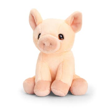 Varken knuffel - pluche - 12 cm - roze - boerderij, Verzenden, Nieuw