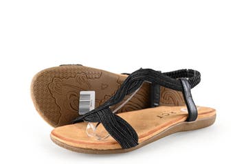 Dolcis Sandalen in maat 38 Zwart, Dolcis, Verzenden, Zwart, Sandalen of Muiltjes