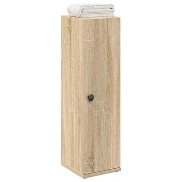 vidaXL Badkamerkast met rolhouder 20,5x22x72 cm sonoma, Verzenden, Nieuw, (Half)hoge kast