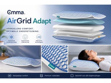 Veiling - Emma Airgrid Adapt kussen 70X40 cm, Nieuw