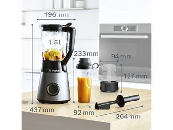 Bosch MMB6177S - Blender - 1200W 30000 RPM - Glas 1,5L, Witgoed en Apparatuur, Blenders, Verzenden, Zo goed als nieuw