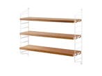 String - Pocket - eiken/wit - 60x50x15 cm, Verzenden, Nieuw