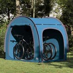 vidaXL Fietstent met dak met opslag Blauw 218 x 156 x 180 cm, Verzenden, Nieuw, Tot en met 2