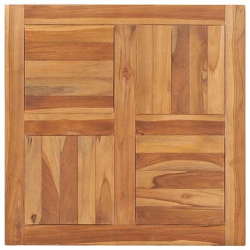 Tafelblad Teakhout 70x70cm | Retourdeal 34% Korting, Huis en Inrichting, Tafelonderdelen, 50 tot 100 cm, Rustiek, Zo goed als nieuw