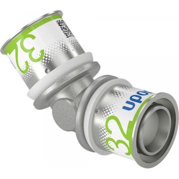 Uponor S-Press Plus perskoppeling Ø32x32 knie 45º, Verzenden, Nieuw