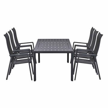 Garden Impressions Siena tuinset 7-delig - Kasper tuintafel, Verzenden, Nieuw