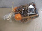 Herfstmix dennenappel deco mix Naturel/Oranje, Hobby en Vrije tijd, Knutselen, Ophalen of Verzenden, Nieuw