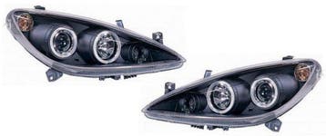 Koplampen Peugeot 307 01-05 Angel Eyes Zwart, Ophalen of Verzenden, Nieuw