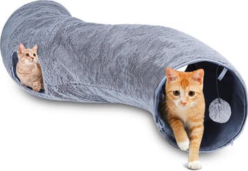 Kattentunnel - Kattenspeelgoed - Kattenspeeltjes - Grijs - N, Verzenden, Zo goed als nieuw