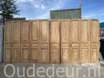 Setjes oude deuren, Series kast deuren, Dubbele deuren, Ophalen, Gebruikt, Hout, Binnendeur