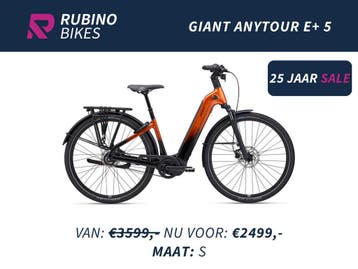 GIANT ANYTOUR E+ 5 - €1100,- KORTING - Belt Drive/75Nm/500Wh, Ophalen, Nieuw, 50 km per accu of meer, Giant