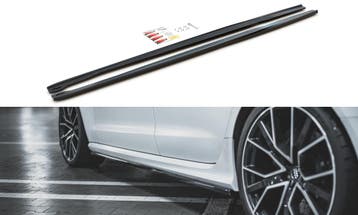 Zijskirts V.2 Audi RS6 C7 Maxton Glans Zwart, Ophalen of Verzenden, Nieuw