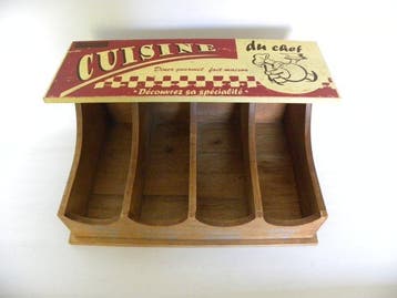 Vintage Bak - Hout, Paint - 1960-1970 - Franse Kitchen