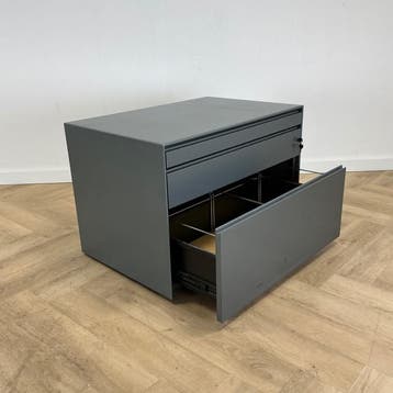 Metalen ladekast / dossierkast,  3 lades + sleutel (hxbxd), Ophalen of Verzenden, Gebruikt