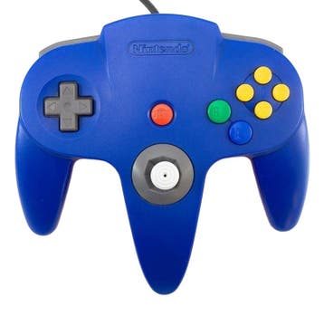 Nintendo N64 Controller - Blauw, Verzenden, Zo goed als nieuw