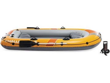 Intex Challenger 3 - Opblaasboot - 295 x 137 x 43 cm -, Verzenden, Zo goed als nieuw