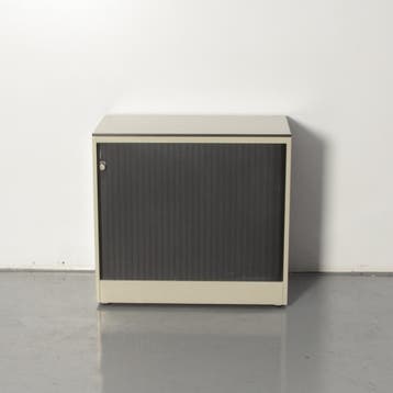 Ahrend roldeurkast, lichtgrijs, 74 x 80 cm, incl. 1 legbord, Ophalen of Verzenden, Nieuw