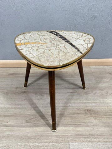 Bijzettafel - Hout, Steen - Formica bijzettafel