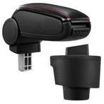 Armsteun Seat Ibiza 6J vf 2008 kunstleer zwart met rood stik, Verzenden, Nieuw