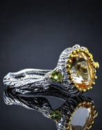 Citrien - Zilver - Ring - Bos Elegantie