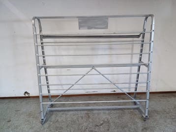 Vinyl zeil verkooprek – B154 x D50 x H150 cm - Geschikt voor, Gebruikt