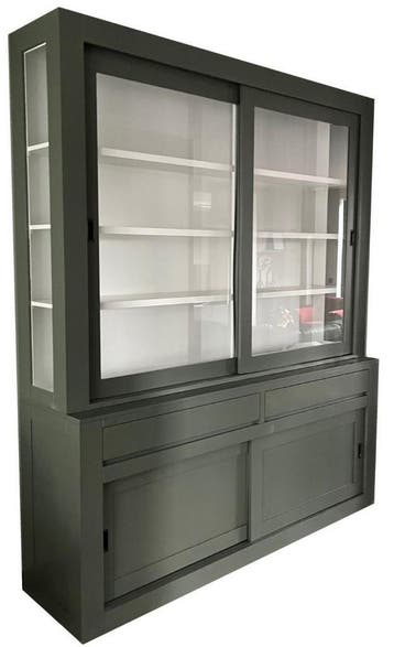Design buffetkast groengrijs Petten 200 x 240cm, Ophalen of Verzenden, Nieuw