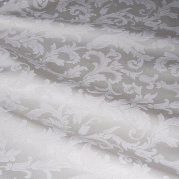 GCFabrics – Damaststof voor meubelbekleding ivoorwit met