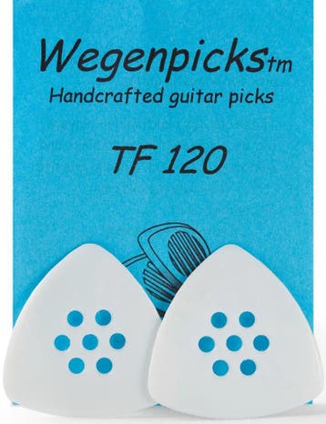 Wegen TF 120 Triangular Plectrum - 1.20 mm - Wit - Set van 2, Muziek en Instrumenten, Ophalen of Verzenden, Nieuw, Elektrische gitaar