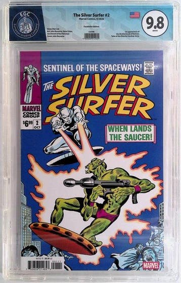 The Silver Surfer #2 - EGC 9.8 - Facsimile Edition - 1, Boeken, Nieuw