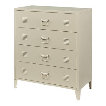 Ladekast Hämeenlinna commode met lades 92x80x40 cm camel [en, Verzenden, Nieuw