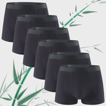 Set van 6 Bamboevezel Boxershorts voor Heren - Zacht, Ademen, Kleding | Heren, Ondergoed, Verzenden