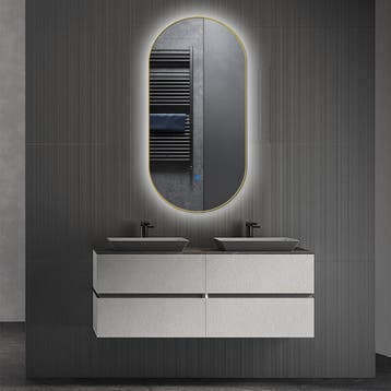 Badkamerspiegel met LED Verlichting en Verwarming 40x75cm -, Huis en Inrichting, Ophalen of Verzenden, Nieuw