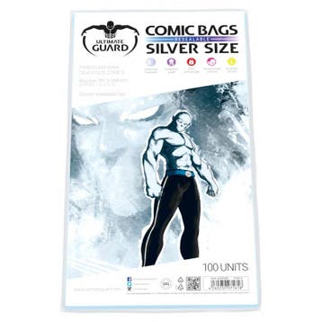 Ultimate Guard Comic Bags Resealable Silver Size (100x), Verzenden, Nieuw