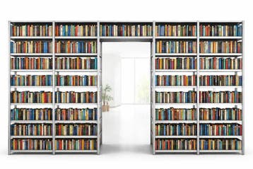 Roomdivider industrieel als open stellingkast