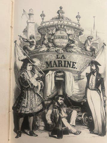 PACINI Eugène, - La Marine. Arsenaux, Navires, Équipages,, Antiek en Kunst