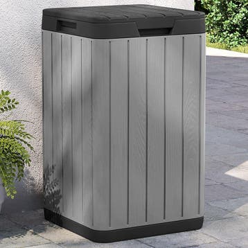 vidaXL Tuinafvalbak 38x38x65 cm polypropeen grijs, Verzenden, Nieuw
