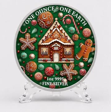 Fiji. 1 Dollar 2022 “Earth – Gingerbread Christmas Edition”