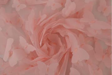 Mesh butterfly Oud roze - rol 10 meter, Verzenden, Nieuw