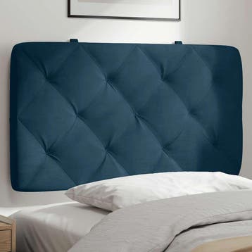 vidaXL Hoofdbordkussen 80 cm fluweel blauw, Verzenden, Nieuw, Blauw, Stof