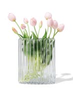HEMA Vaas 20x28cm glas ovaal transparant, Verzenden, Nieuw