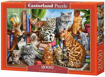 House of Cats Puzzel (2000 stukjes) | Castorland - Puzzels, Verzenden, Nieuw